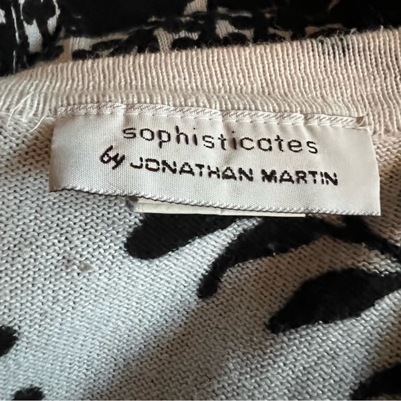 Sophisticates by Jonathan Martin cropped shrug style sweater SZ S - Picture 3 of 4